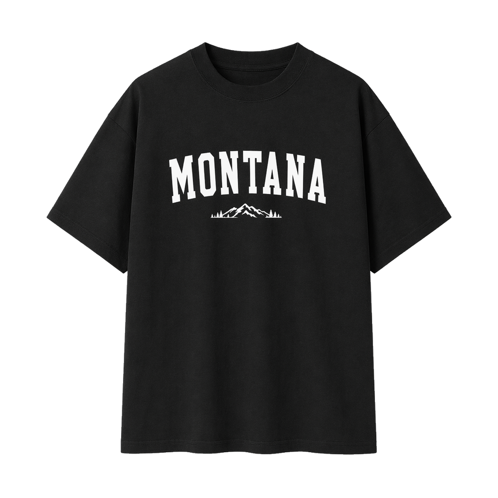 Collection 9 Montana Essential Cotton T-Shirt - Black front