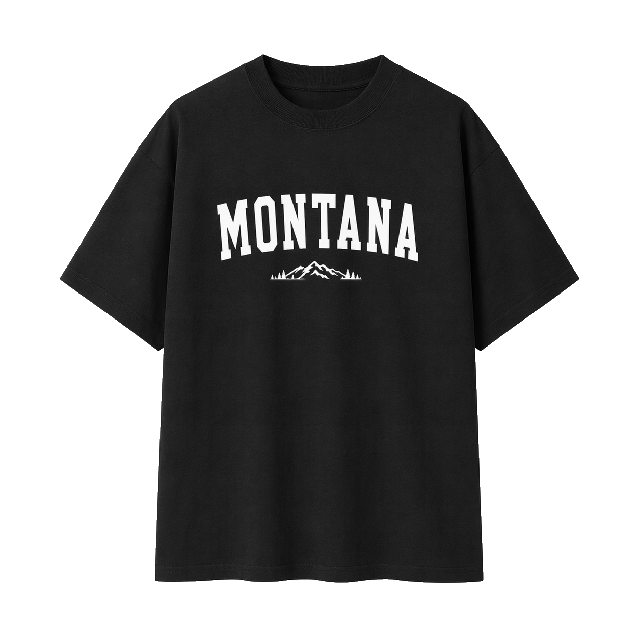 Collection 9 Montana Essential Cotton T-Shirt - Black front