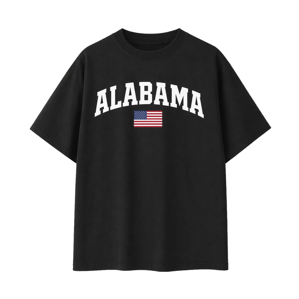 Collection 2 Alabama Essential Cotton T-Shirt - Black front