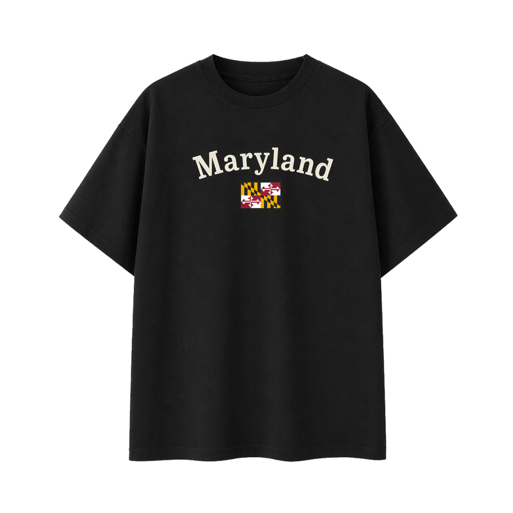 Collection 6 Maryland Essential Cotton T-Shirt - Black front