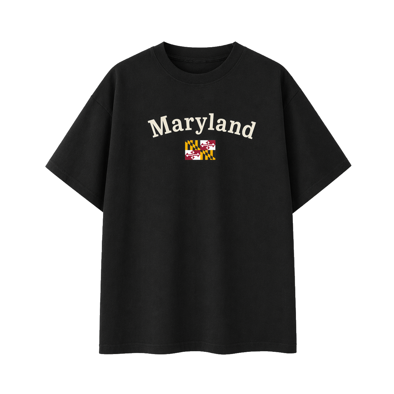 Collection 6 Maryland Essential Cotton T-Shirt - Black front