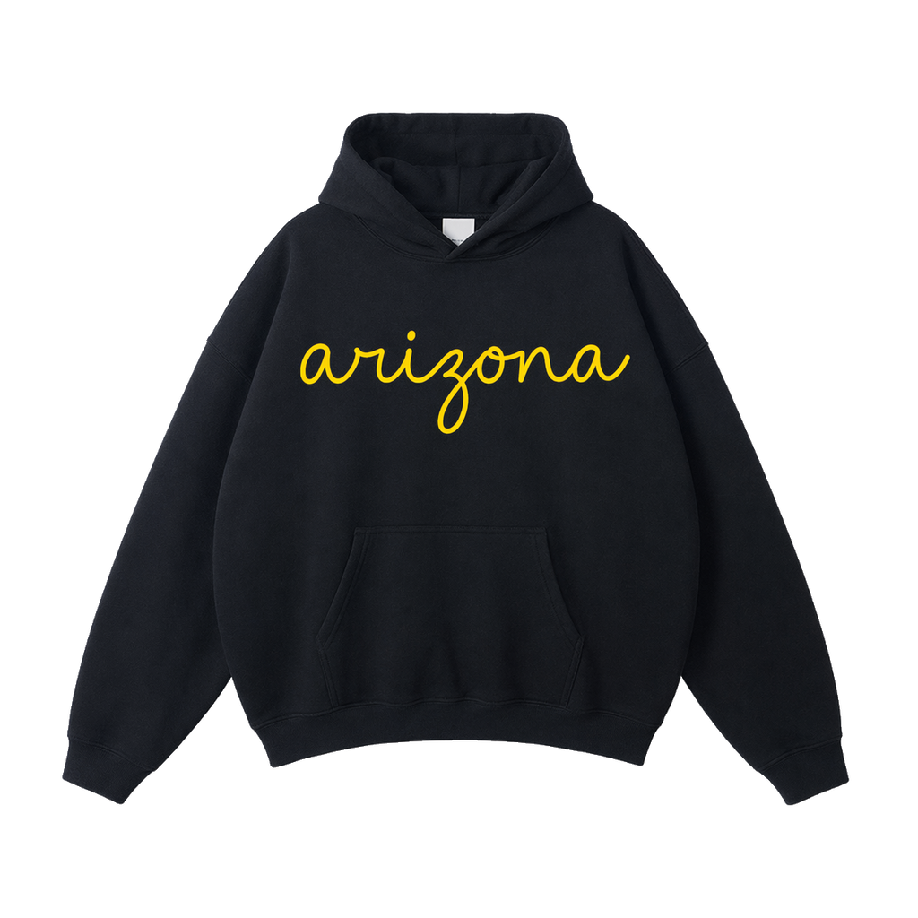 Collection 3 Arizona Oversize Fleeced Hoodie - Black front
