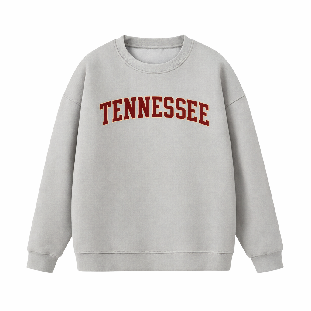 Collection 1 Tennessee Essential Heavyweight Crewneck Sweatshirt - Gray front