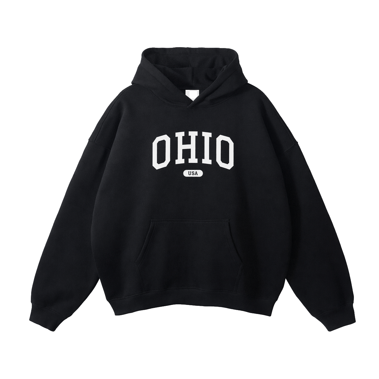 Collection 4 Ohio Oversize Fleeced Hoodie - Black front