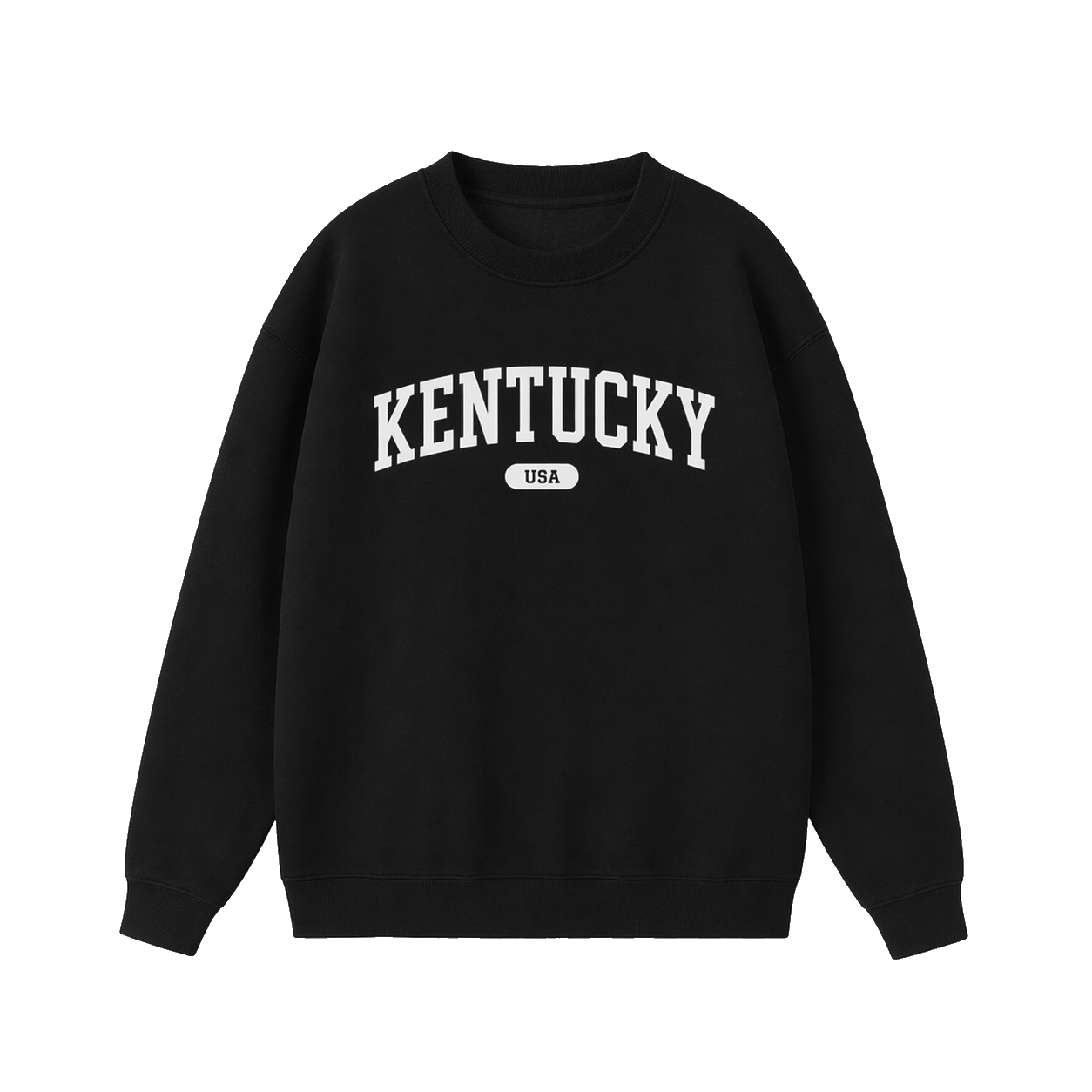 Collection 4 Kentucky Essential Heavyweight Crewneck Sweatshirt - Black front