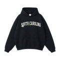 Collection 10 South Carolina Oversize Fleeced Hoodie - Black front