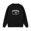 Collection 8 Virginia Essential Heavyweight Crewneck Sweatshirt - Black front