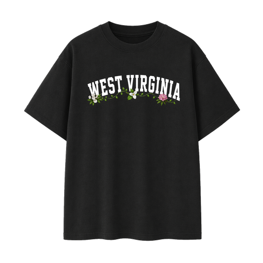 Collection 10 West Virginia Essential Cotton T-Shirt - Black front