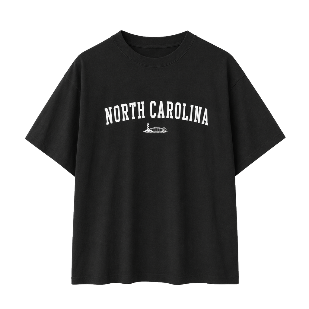 Collection 9 North Carolina Essential Cotton T-Shirt - Black front