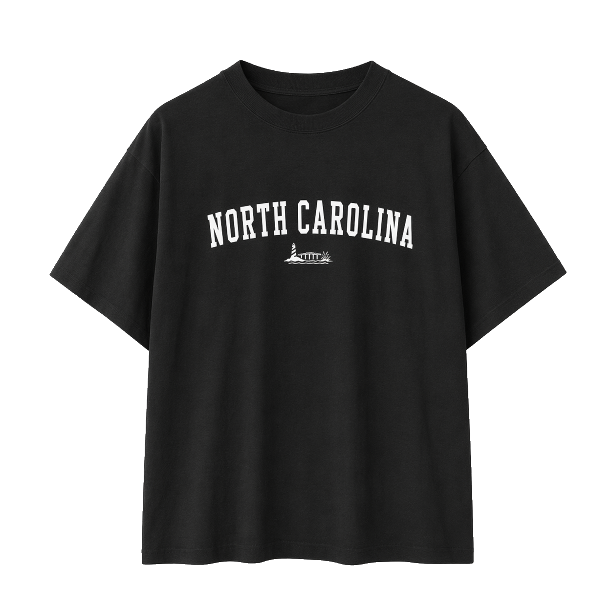 Collection 9 North Carolina Essential Cotton T-Shirt - Black front