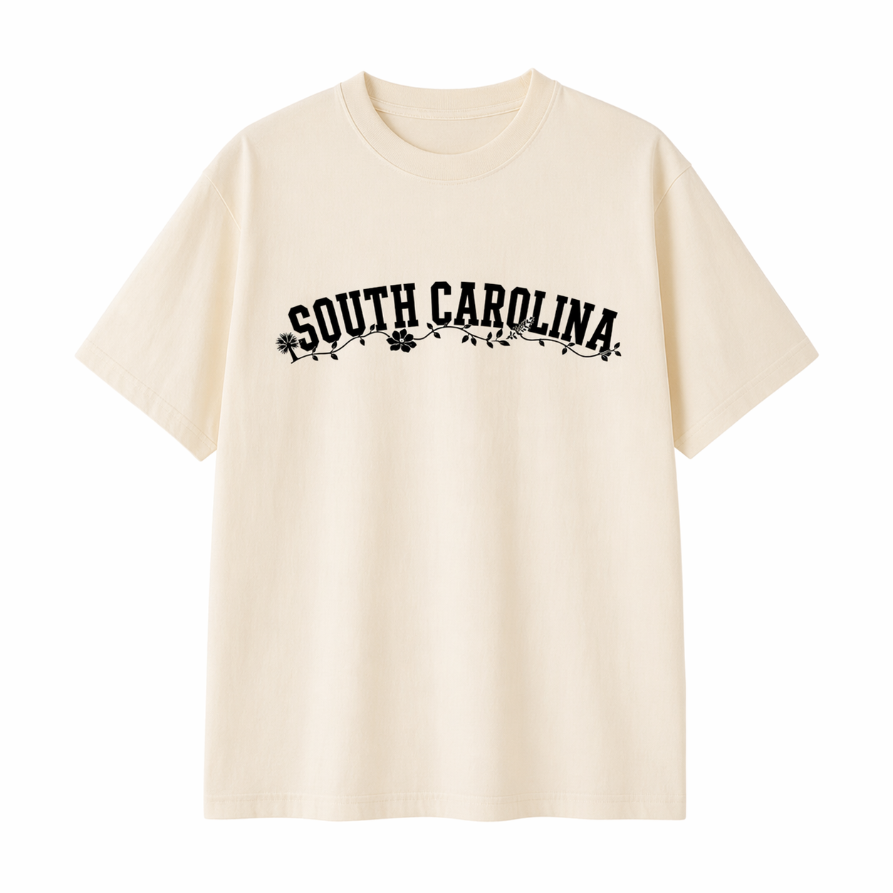 Collection 10 South Carolina Essential Cotton T-Shirt - Apricot front