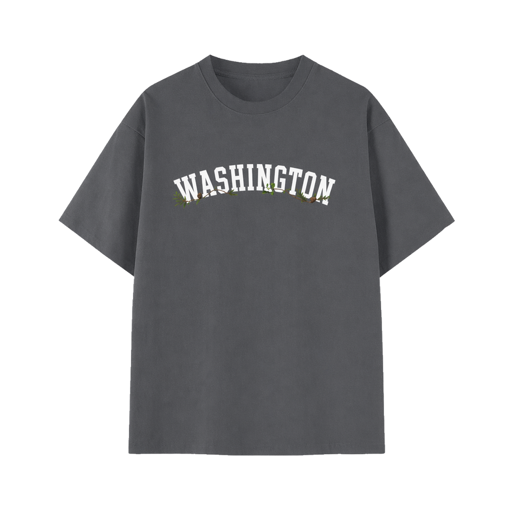 Collection 10 Washington Essential Cotton T-Shirt - Dark Gray front