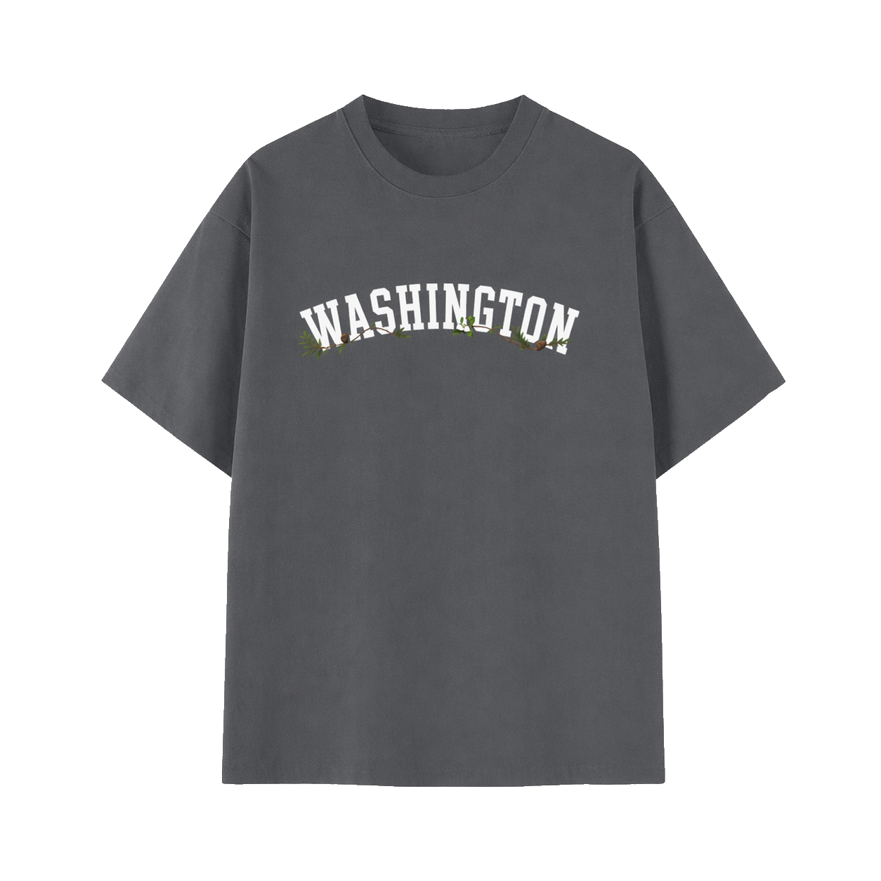 Collection 10 Washington Essential Cotton T-Shirt - Dark Gray front