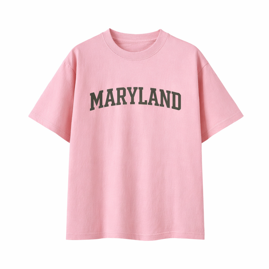 Collection 1 Maryland Essential Cotton T-Shirt - Pink front