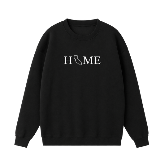 Collection 5 California Essential Heavyweight Crewneck Sweatshirt - Black front