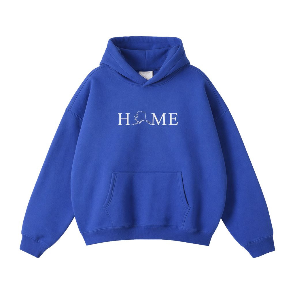 Collection 5 Alaska Oversize Fleeced Hoodie - Klein Blue front