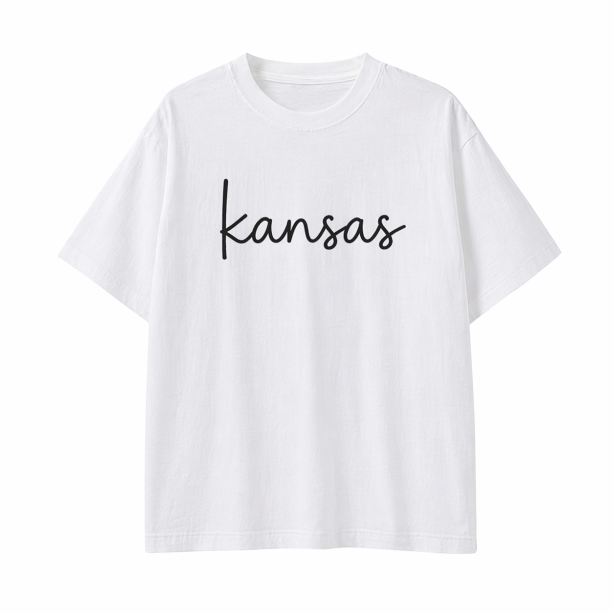 Collection 3 Kansas Essential Cotton T-Shirt - White front