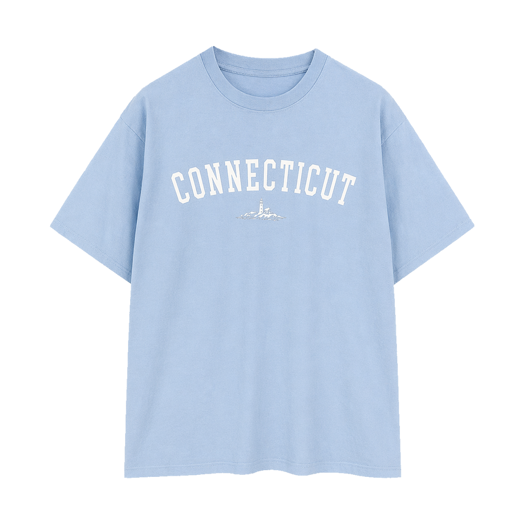 Collection 9 Connecticut Essential Cotton T-Shirt - Light Blue front