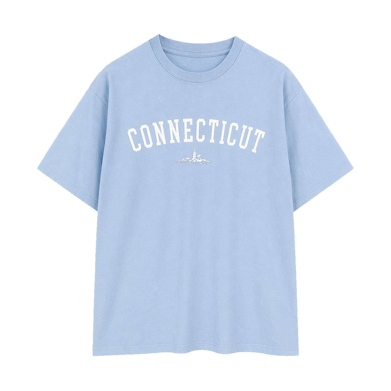 Collection 9 Connecticut Essential Cotton T-Shirt - Light Blue front