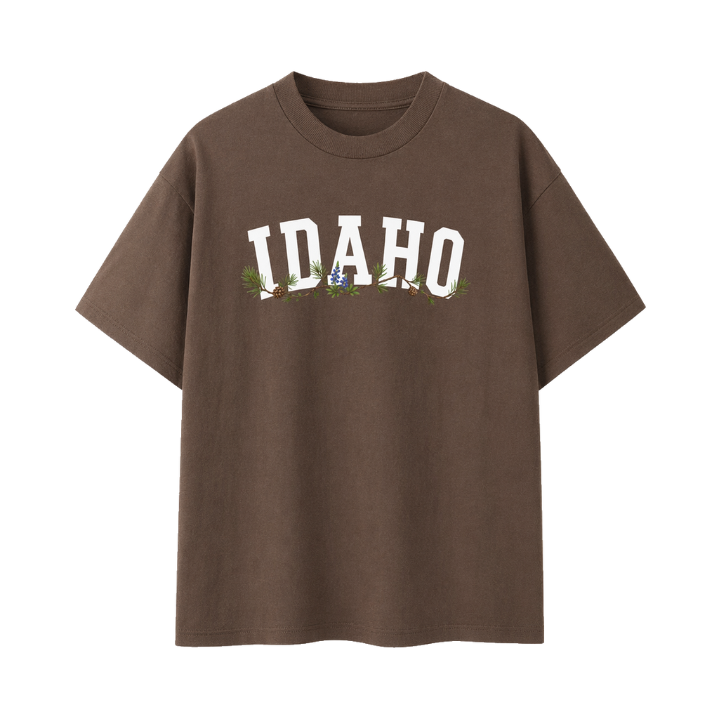 Collection 10 Idaho Essential Cotton T-Shirt - Coffee front