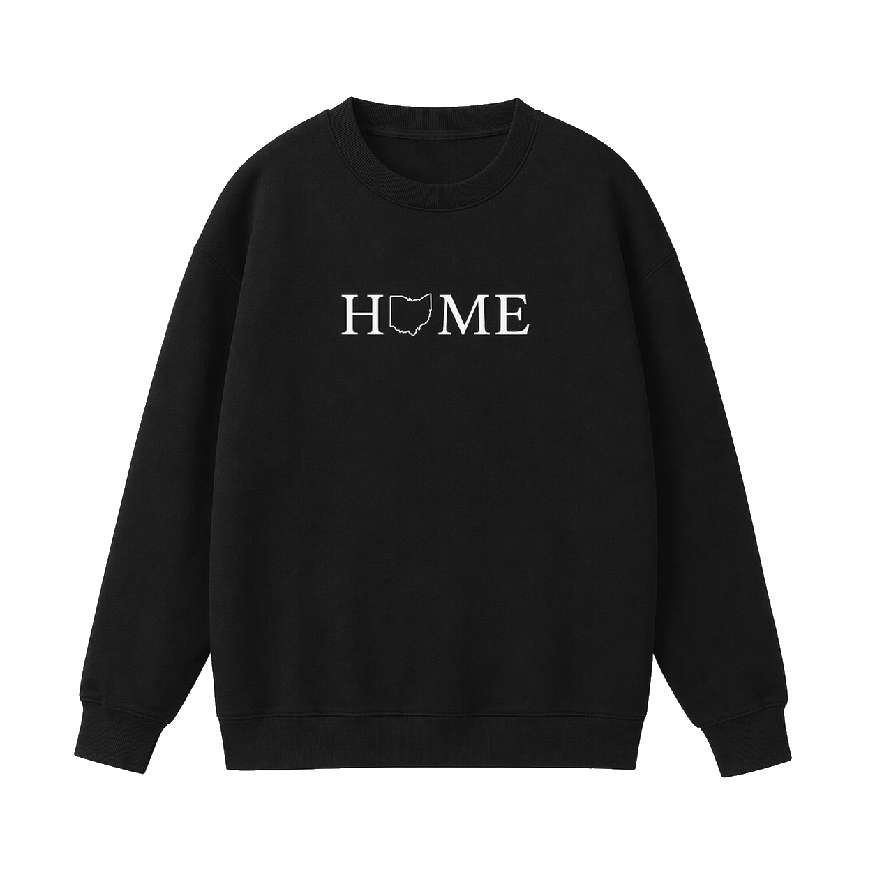 Collection 5 Ohio Essential Heavyweight Crewneck Sweatshirt - Black front