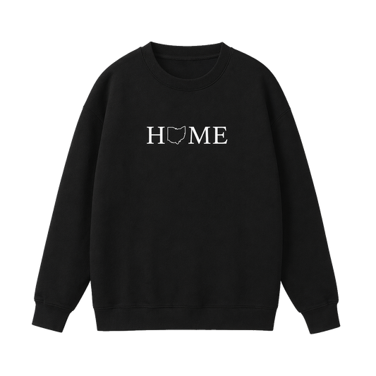 Collection 5 Ohio Essential Heavyweight Crewneck Sweatshirt - Black front