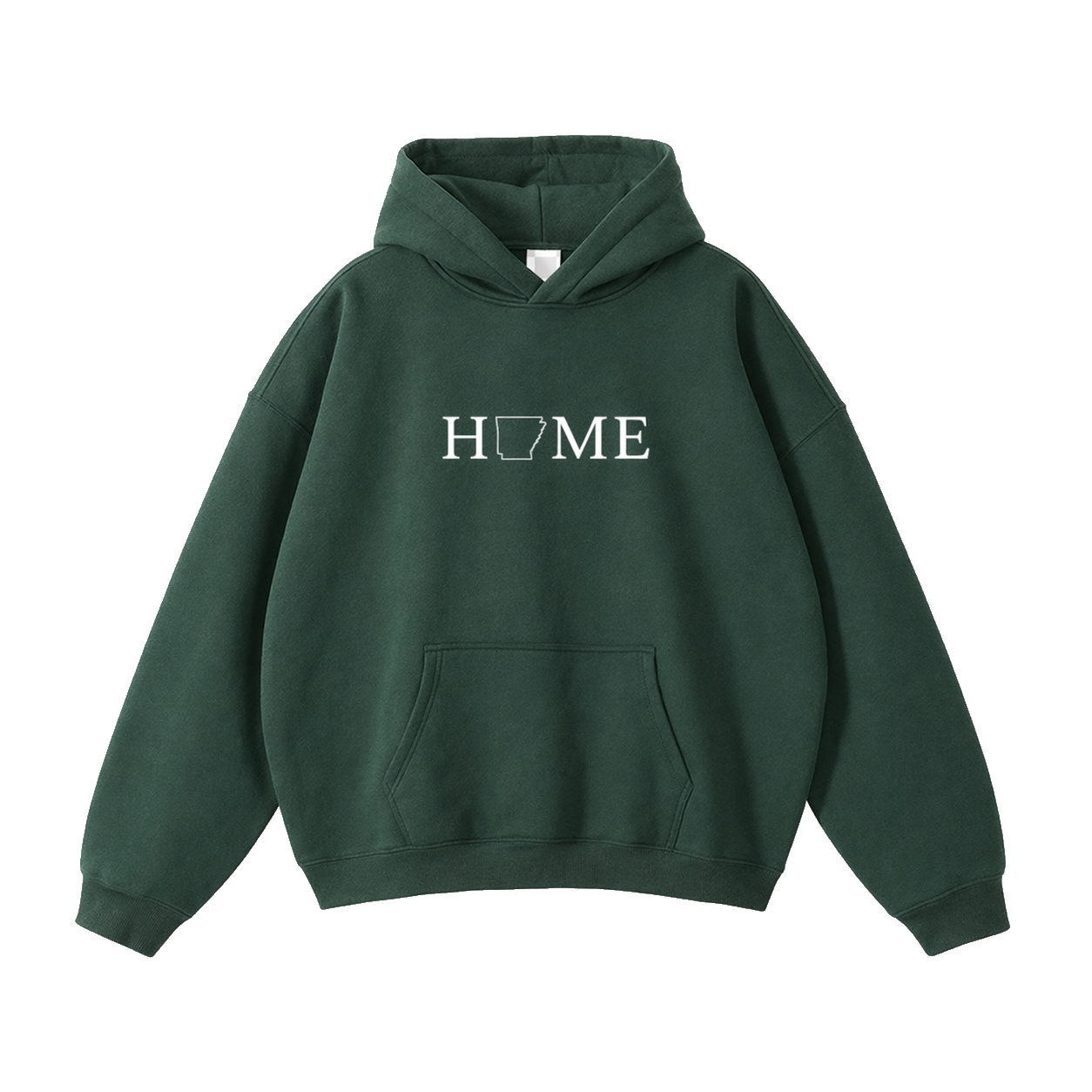 Collection 5 Arkansas Oversize Fleeced Hoodie - Eden Green front