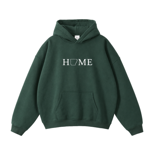 Collection 5 Arkansas Oversize Fleeced Hoodie - Eden Green front