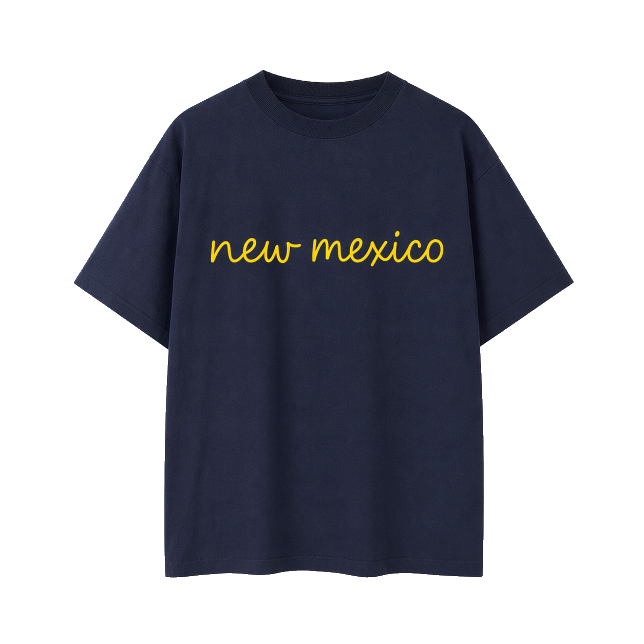 Collection 3 New Mexico Essential Cotton T-Shirt - Navy Blue front