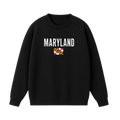 Collection 7 Maryland Essential Heavyweight Crewneck Sweatshirt - Black front