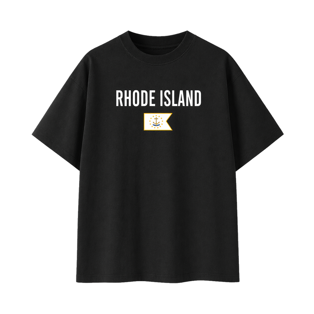 Collection 7 Rhode Island Essential Cotton T-Shirt - Black front