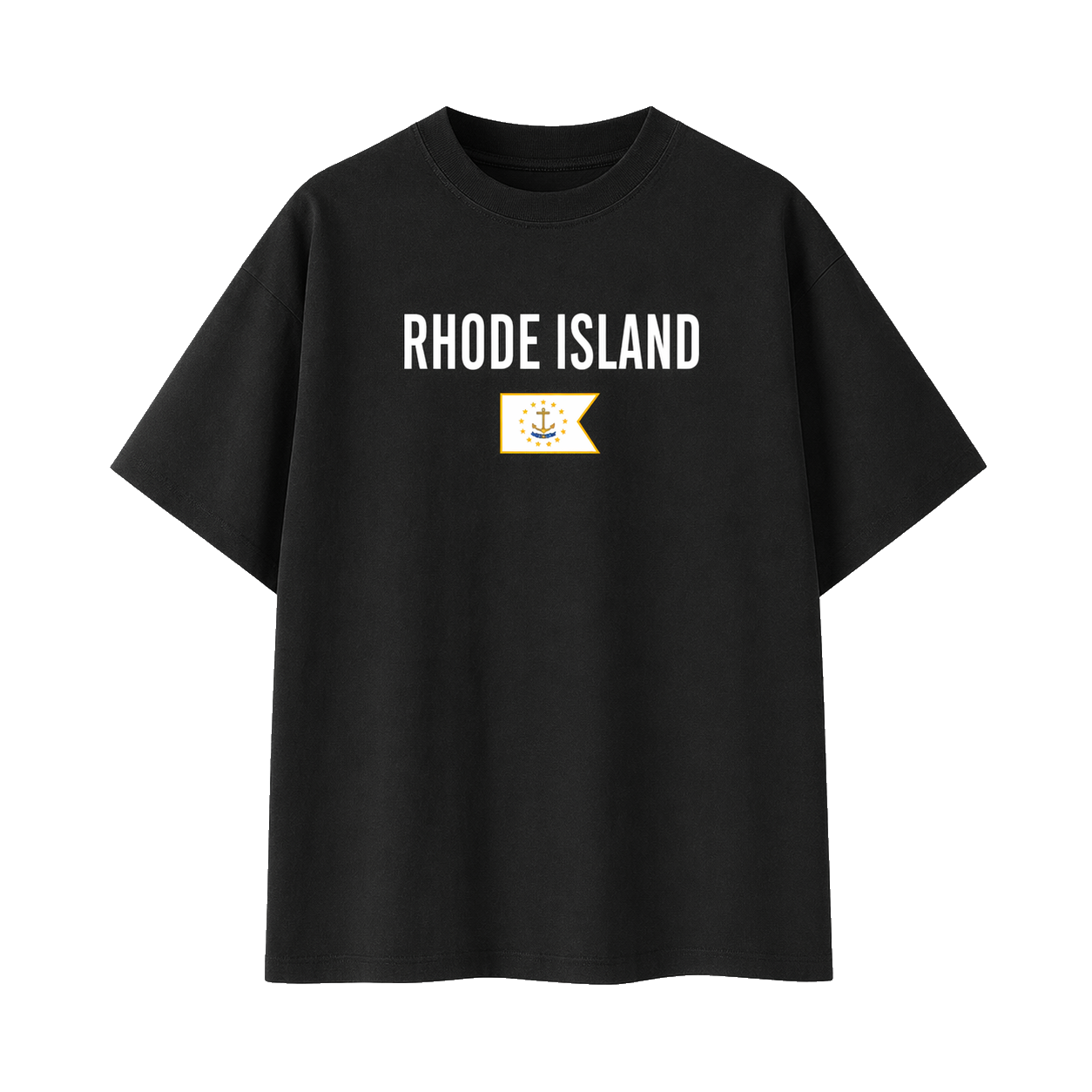 Collection 7 Rhode Island Essential Cotton T-Shirt - Black front