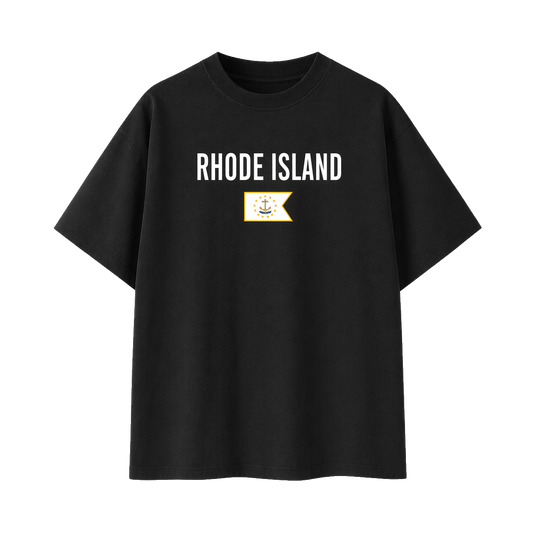 Collection 7 Rhode Island Essential Cotton T-Shirt - Black front
