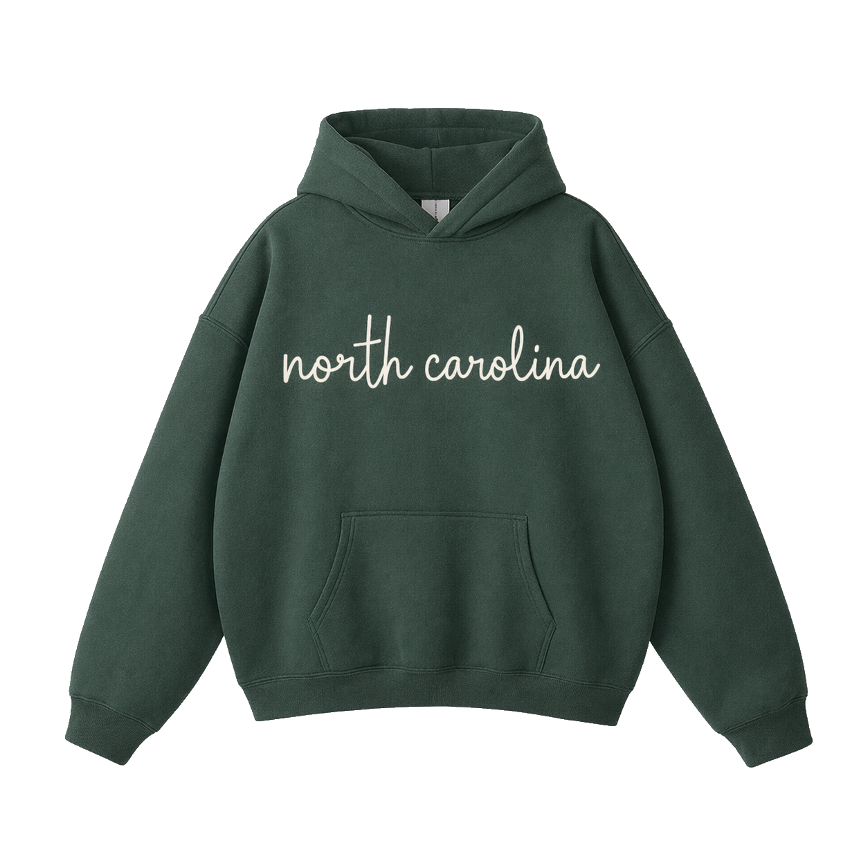 Collection 3 North Carolina Oversize Fleeced Hoodie - Eden Green front