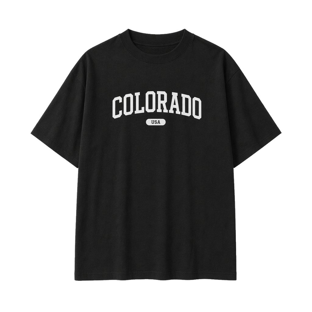 Collection 4 Colorado Essential Cotton T-Shirt - Black front