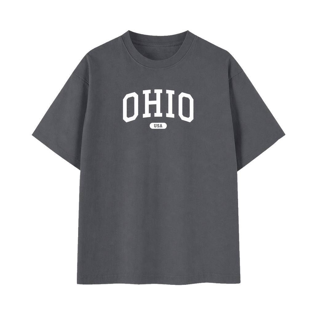 Collection 4 Ohio Essential Cotton T-Shirt - Dark Gray front