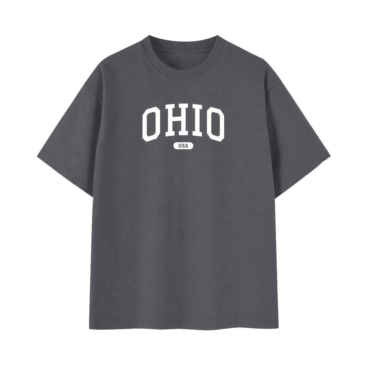Collection 4 Ohio Essential Cotton T-Shirt - Dark Gray front