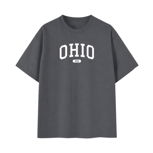 Collection 4 Ohio Essential Cotton T-Shirt - Dark Gray front