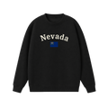 Collection 6 Nevada Essential Heavyweight Crewneck Sweatshirt - Black front