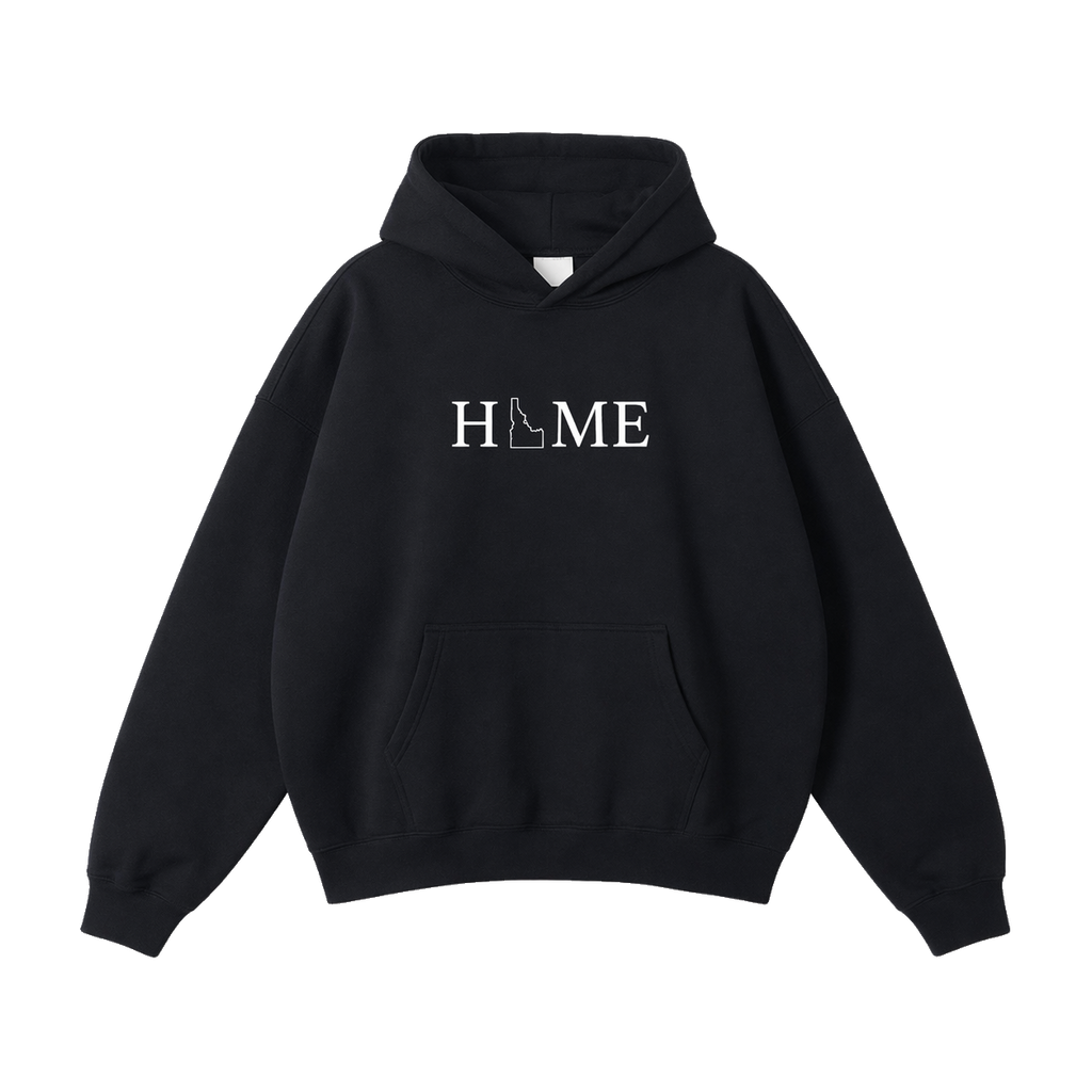 Collection 5 Idaho Oversize Fleeced Hoodie - Black front