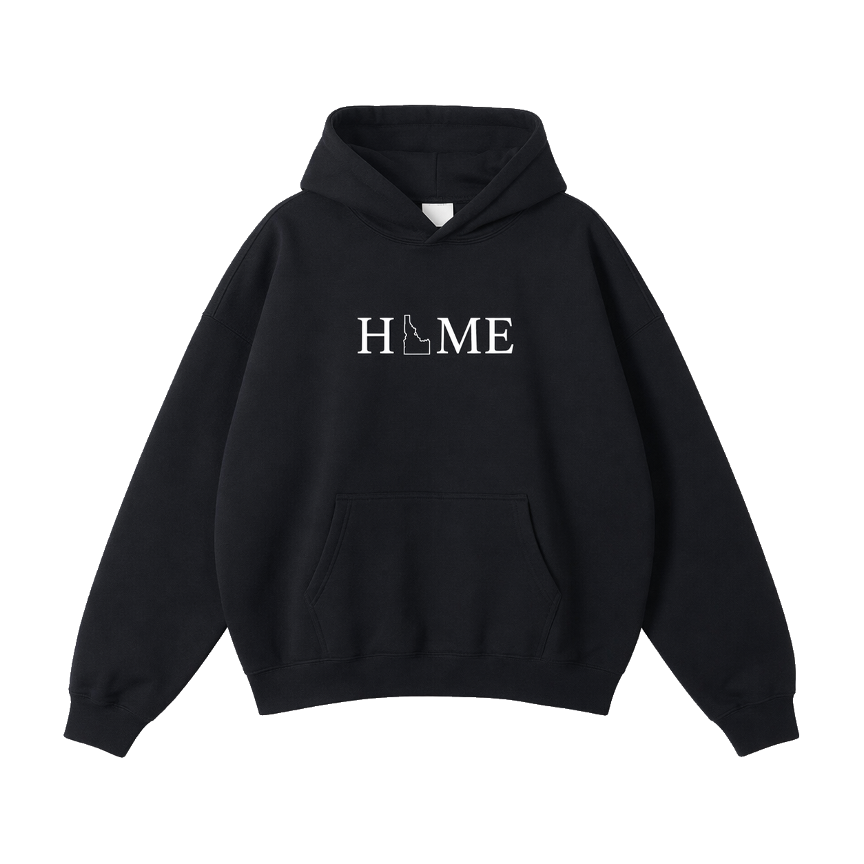 Collection 5 Idaho Oversize Fleeced Hoodie - Black front