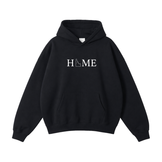 Collection 5 Idaho Oversize Fleeced Hoodie - Black front
