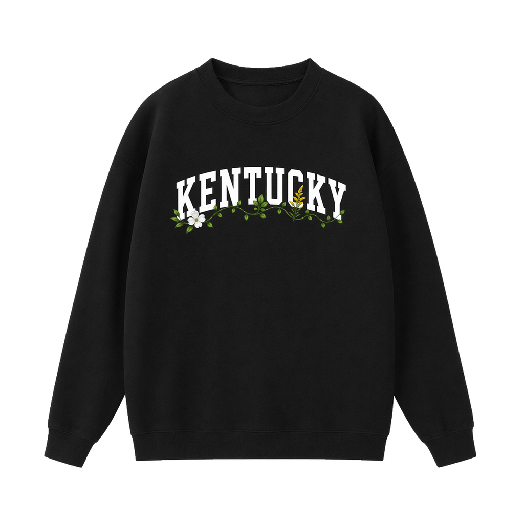 Collection 10 Kentucky Essential Heavyweight Crewneck Sweatshirt - Black front