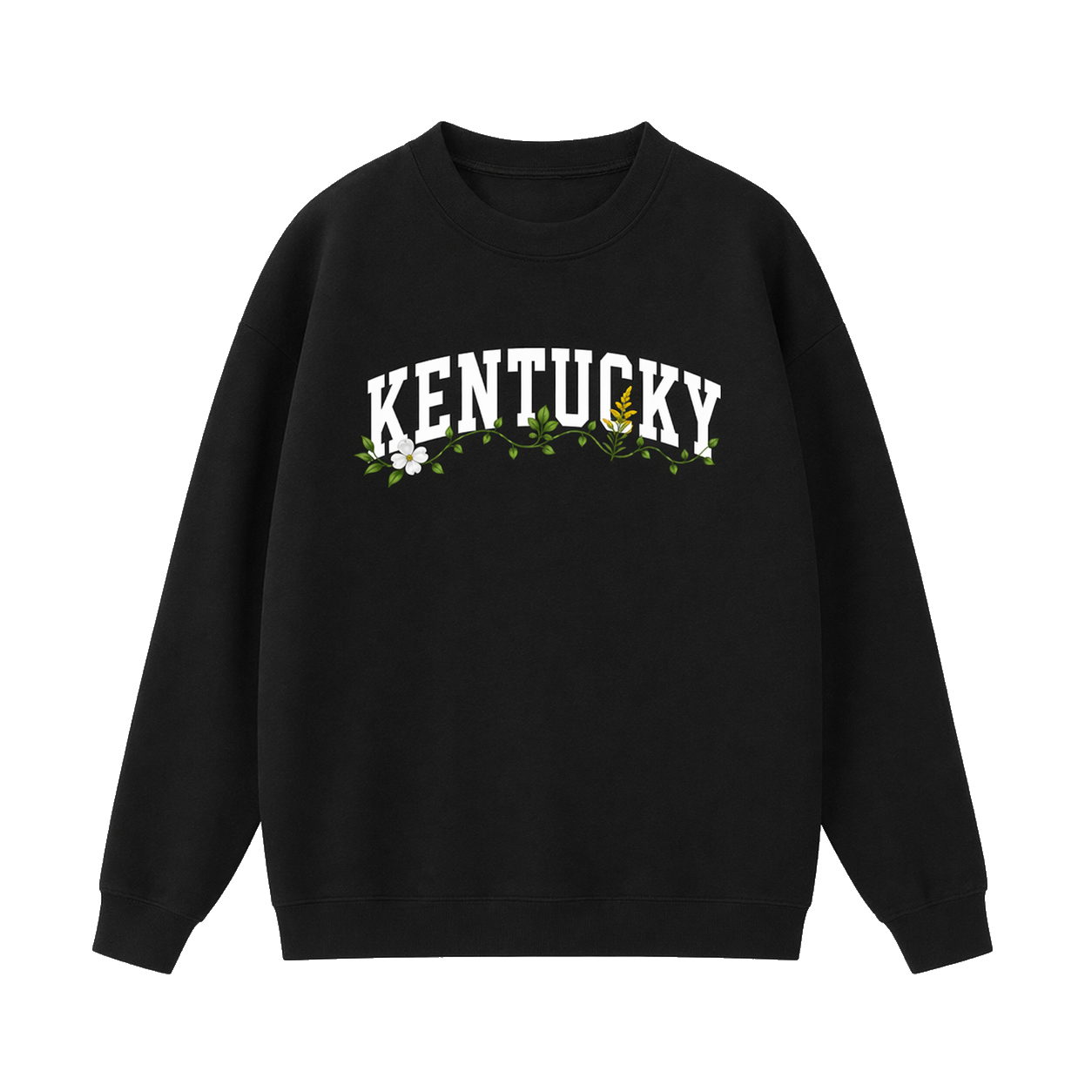 Collection 10 Kentucky Essential Heavyweight Crewneck Sweatshirt - Black front