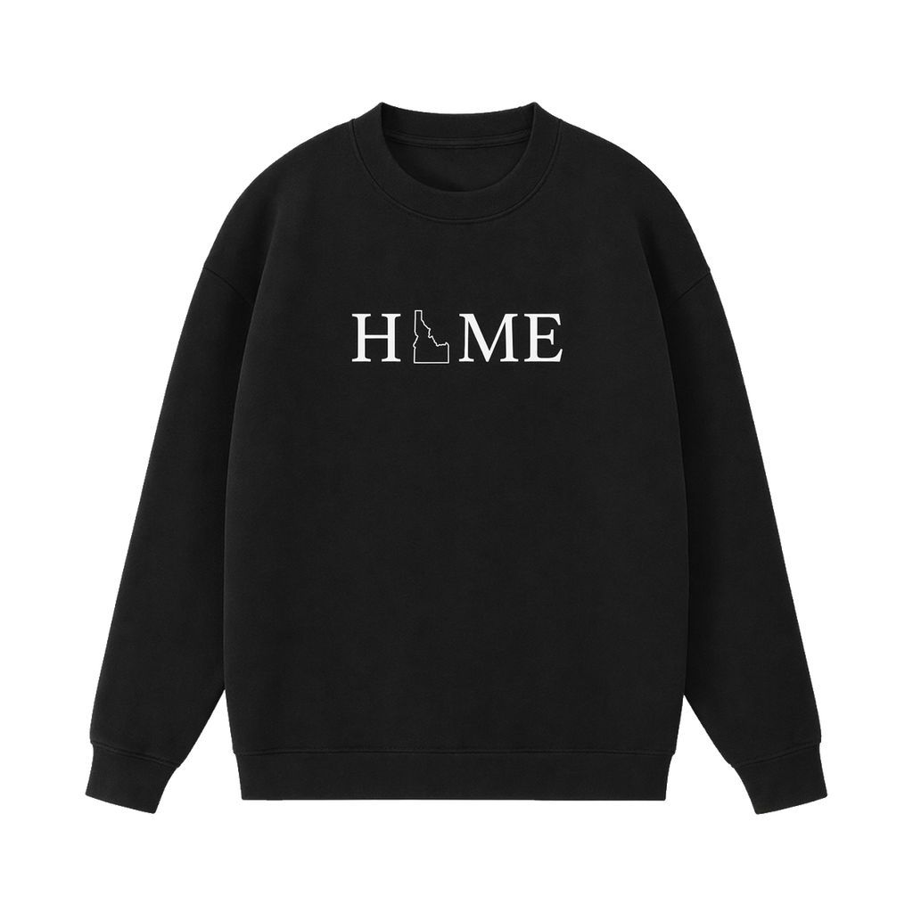 Collection 5 Idaho Essential Heavyweight Crewneck Sweatshirt - Black front