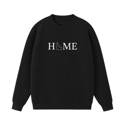 Collection 5 Idaho Essential Heavyweight Crewneck Sweatshirt - Black front