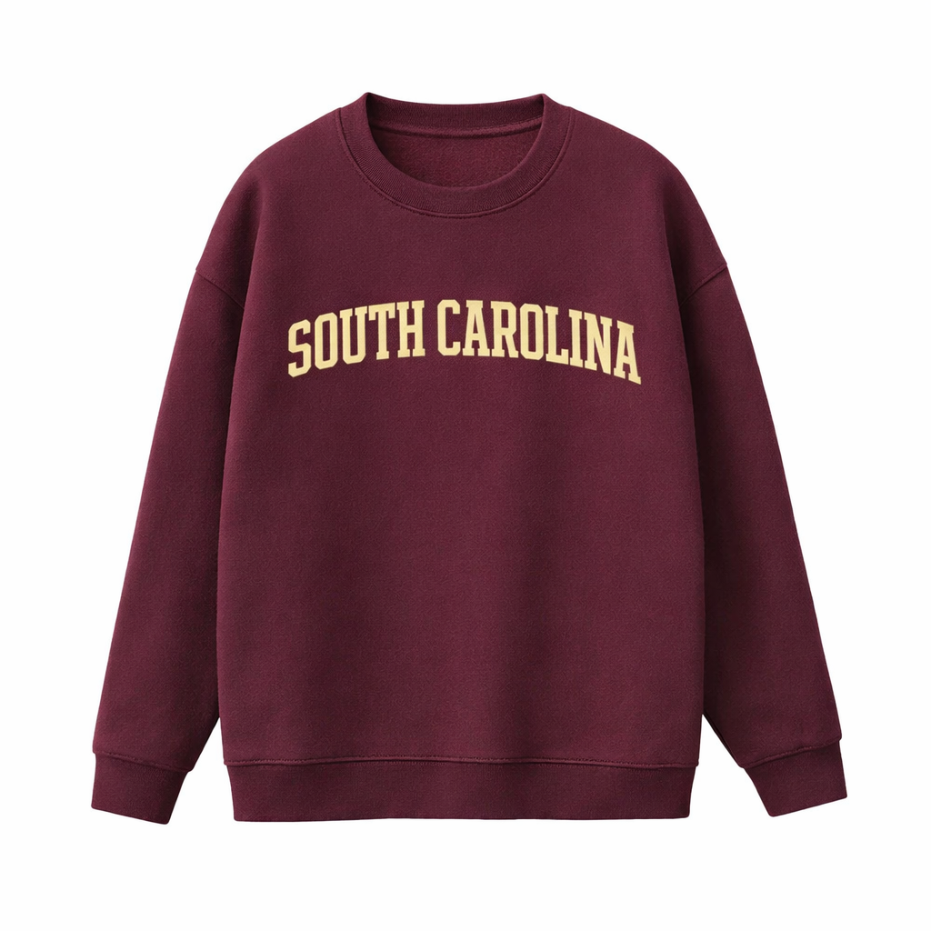 Collection 1 South Carolina Essential Heavyweight Crewneck Sweatshirt - Dull Red front