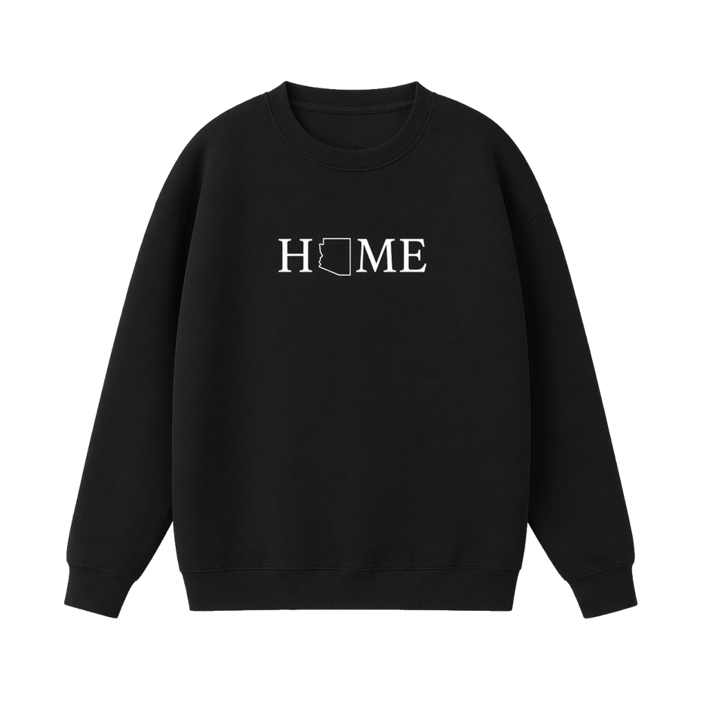 Collection 5 Arizona Essential Heavyweight Crewneck Sweatshirt - Black front