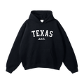 Collection 9 Texas Oversize Fleeced Hoodie - Black front