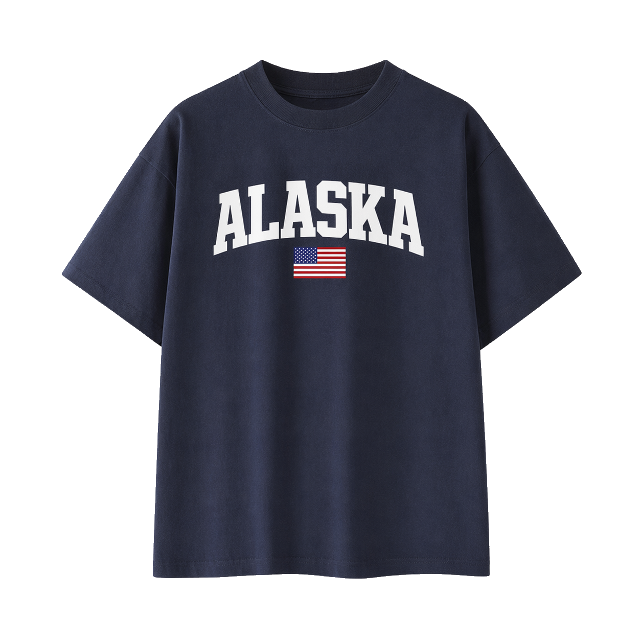 Collection 2 Alaska Essential Cotton T-Shirt - Navy Blue front